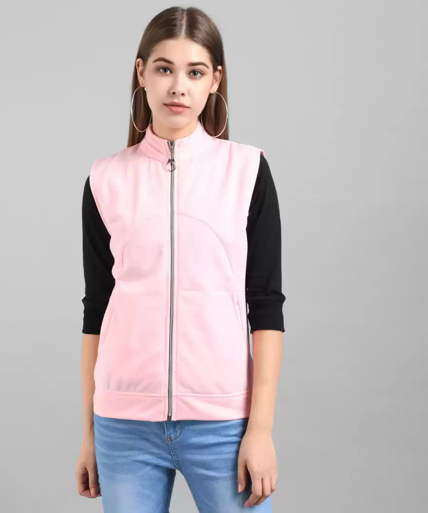 TANDUL Sleeveless Solid Women Jacket