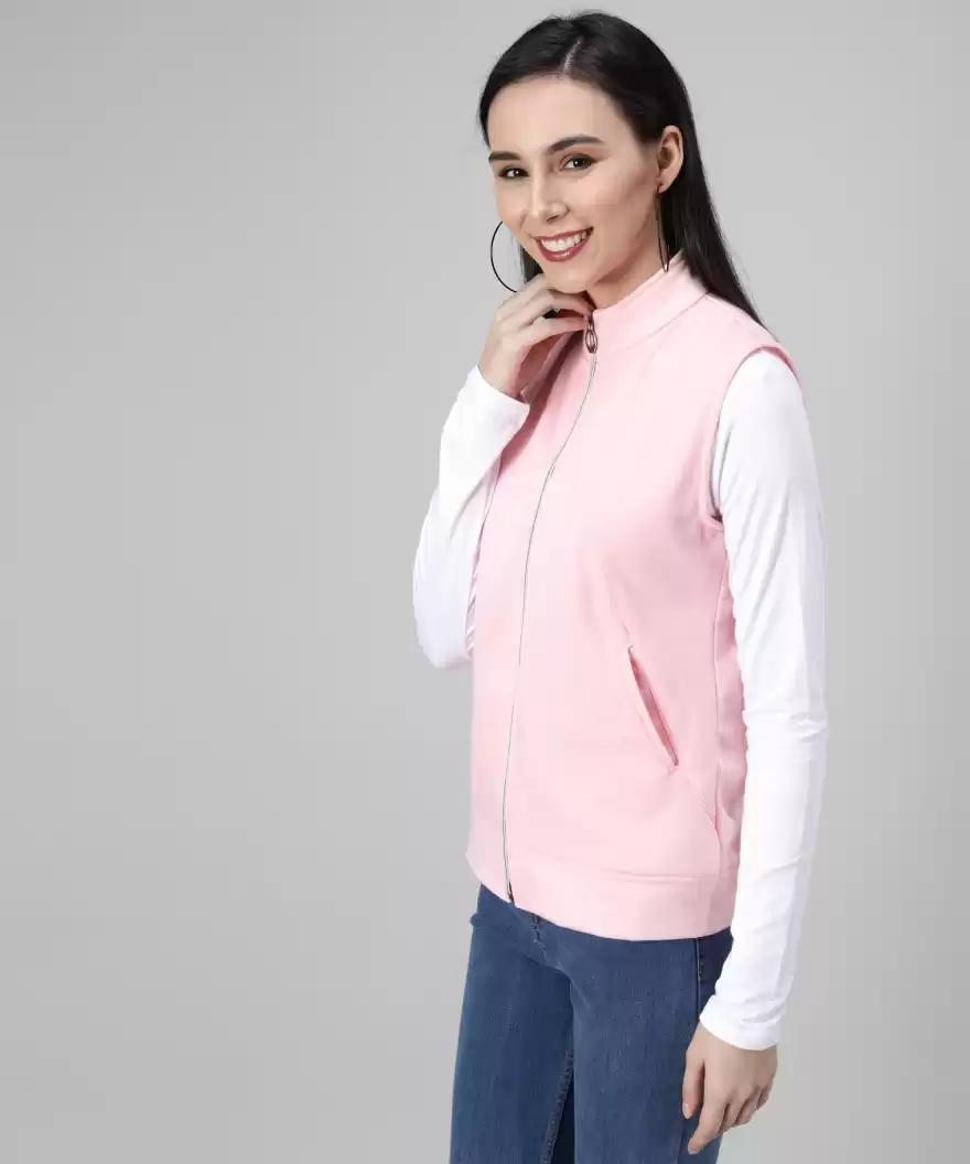 TANDUL Sleeveless Solid Women Jacket