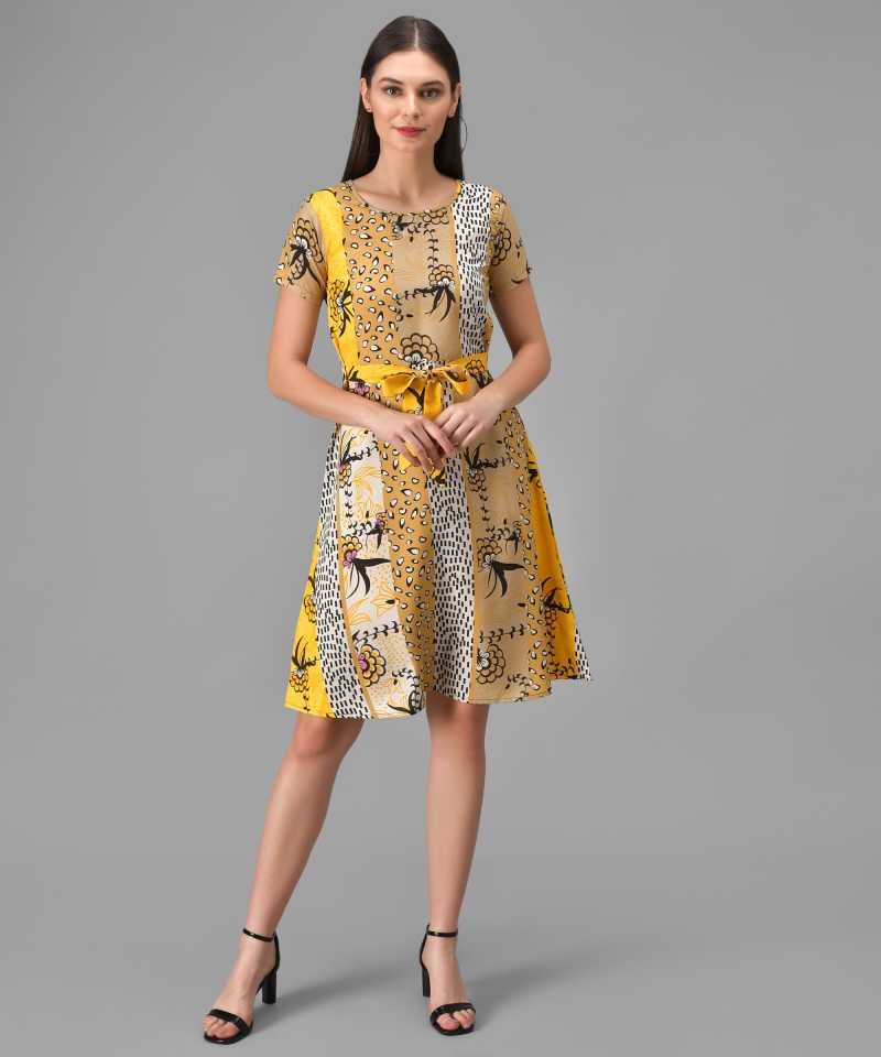 TANDUL Women A-line Multicolor Dress