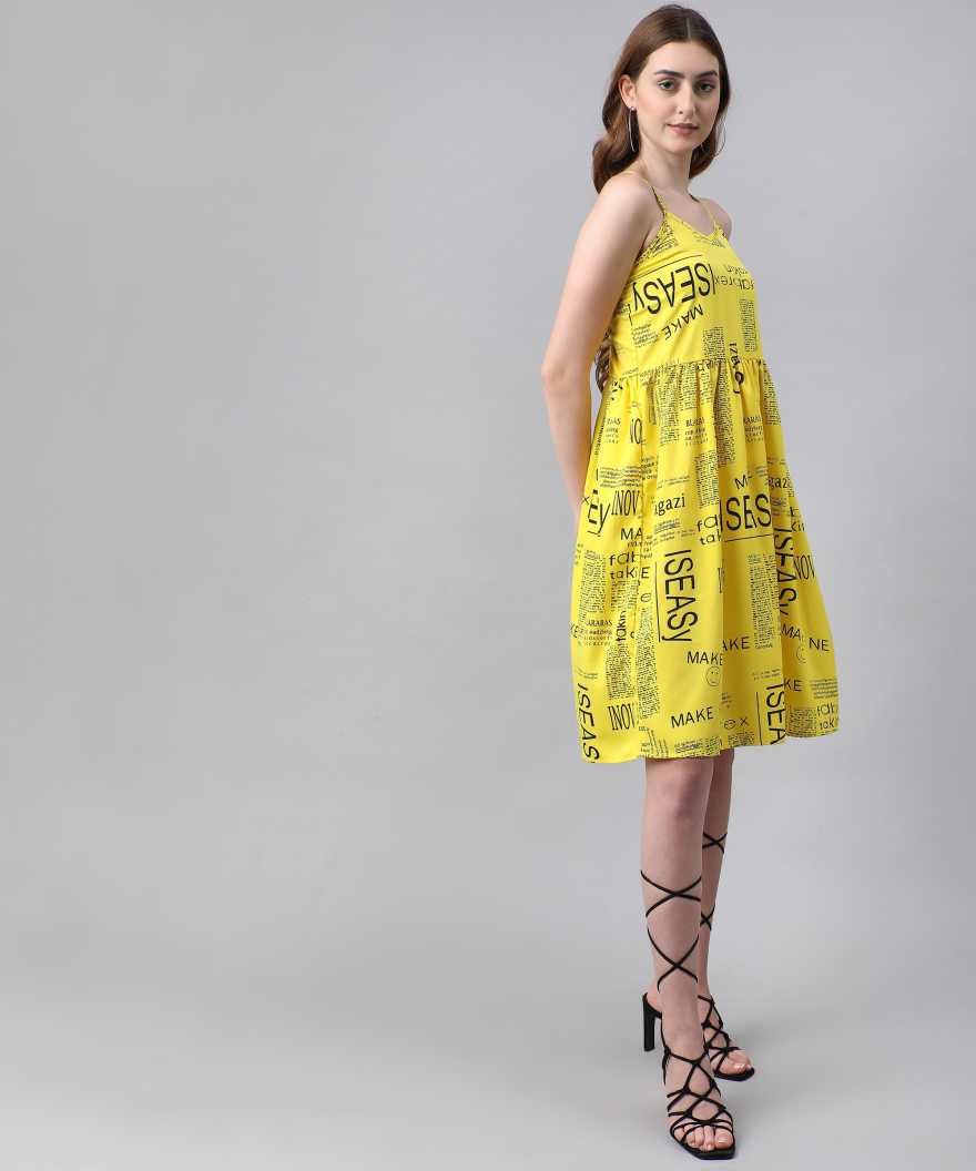 Women Fit and Flare Multicolor Dress