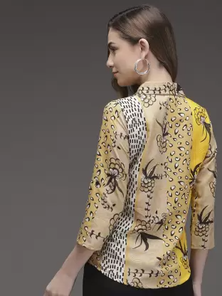 Women Printed Casual Multicolor Shirt