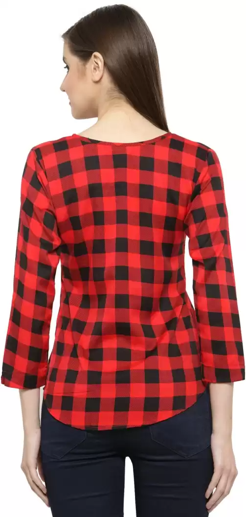 TANDUL Casual Regular Sleeves Printed Women Multicolor Top