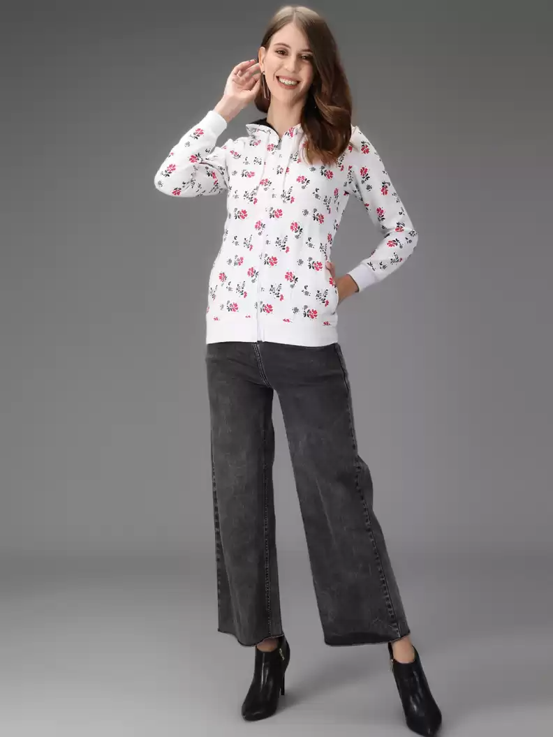 TANDUL Full Sleeve Floral Print Women Casual Jacket