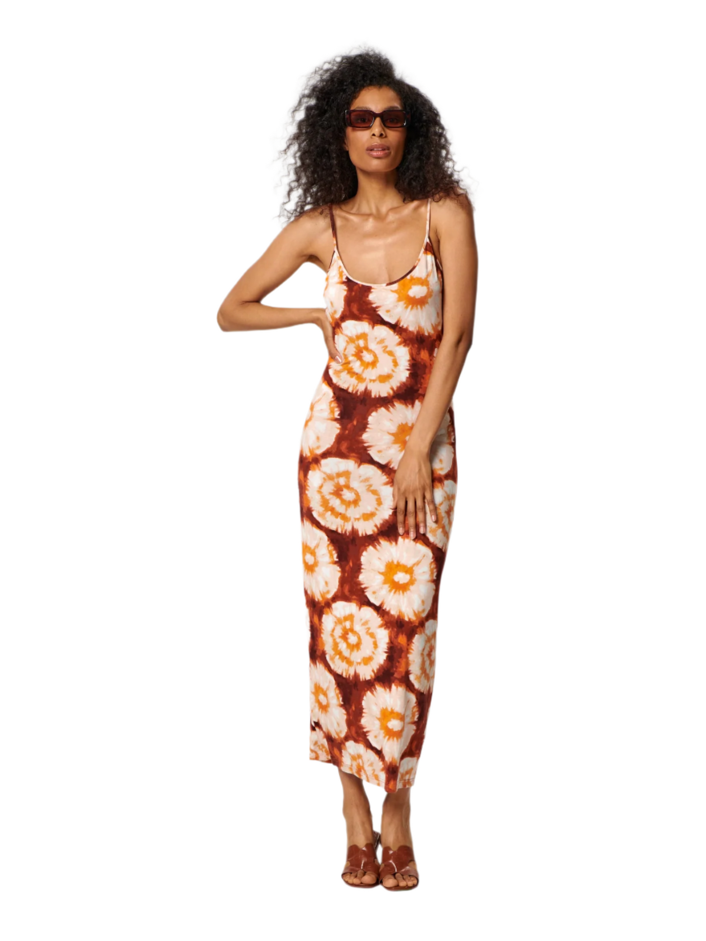 Stacked Flame Women Bodycon Multicolor Dress