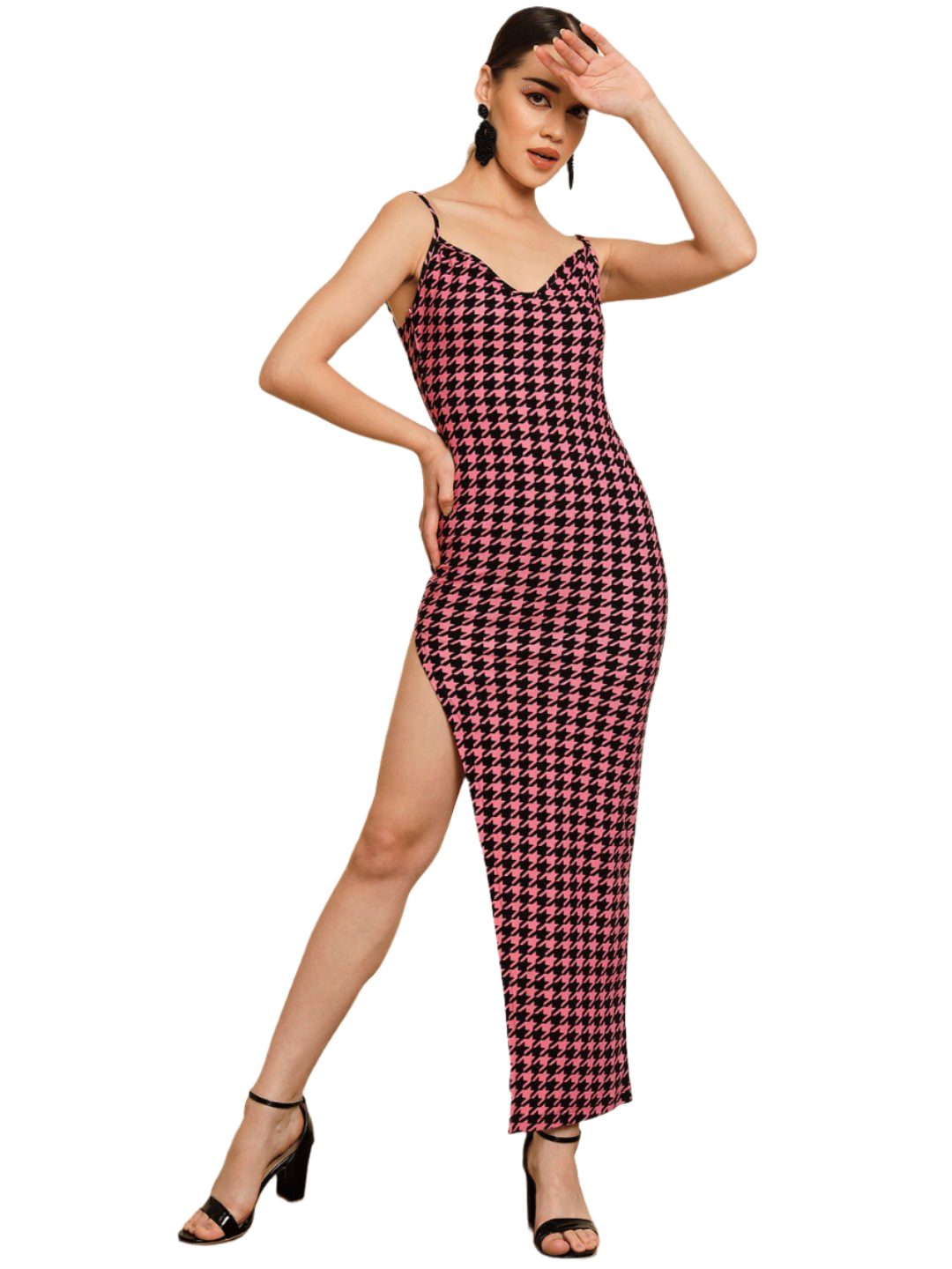 Stacked Flame Women Bodycon Multicolor Dress