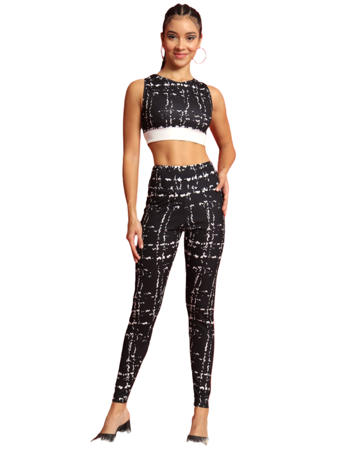 Stacked Flame Women Two Piece Dress Multicolor Dress