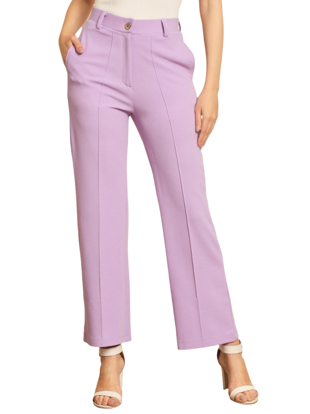 Stacked Flame Women Regular Fit Purple Lycra Blend Trousers