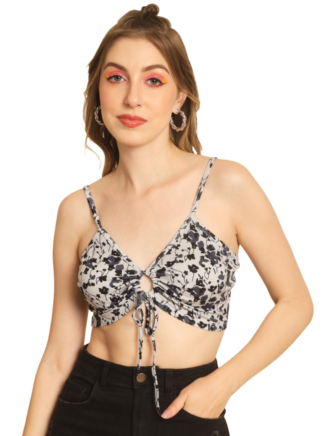 TANDUL Casual Sleeveless Printed Women Multicolor Top