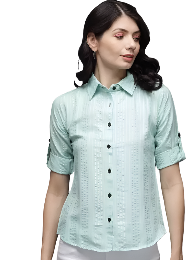 Stacked Flame Women Regular Fit Striped Casual Shirt