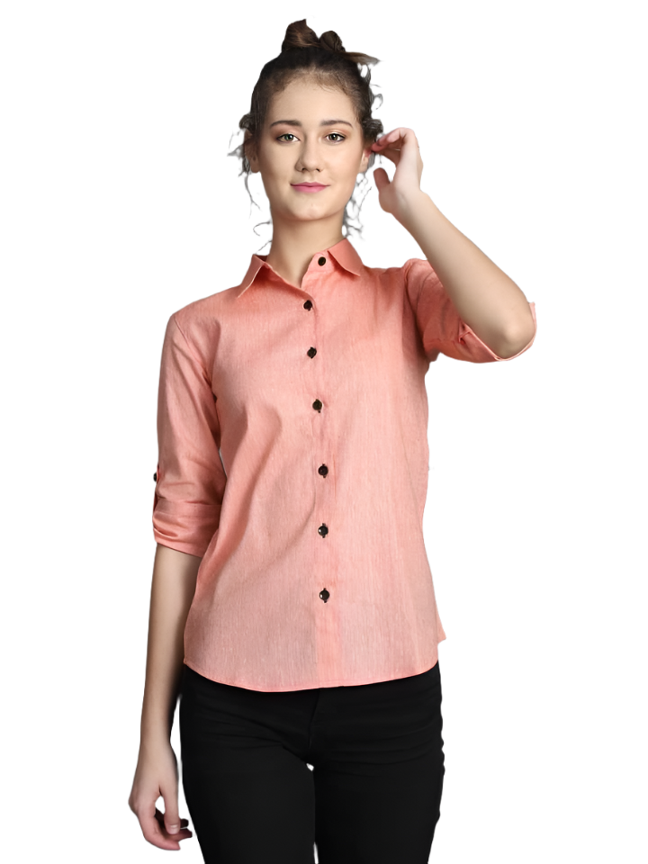 Stacked Flame Women Regular Fit Self Design Casual Shirt