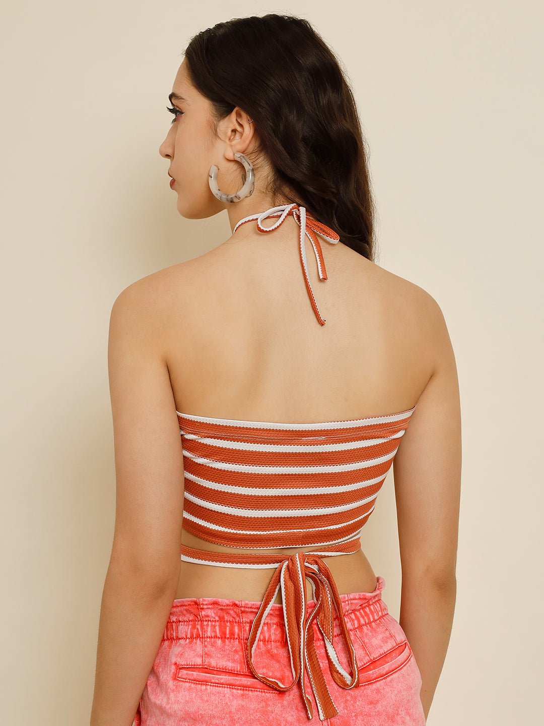 Stacked Flame Casual Printed Women Multicolor Top