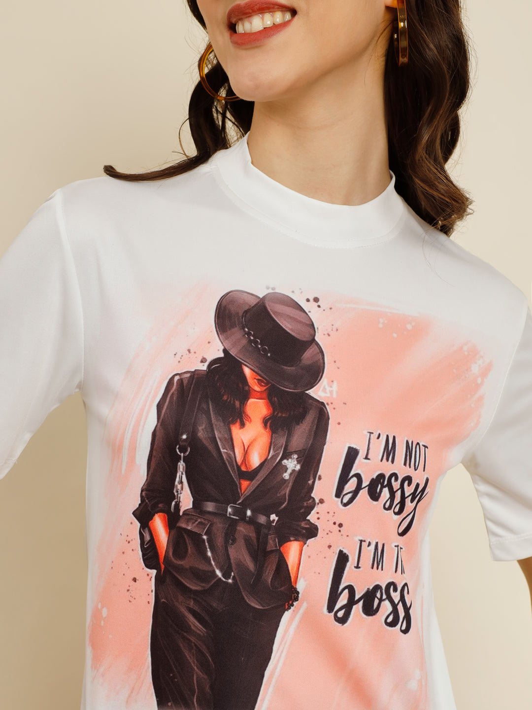 Stacked Flame Casual Printed Women Multicolor Top