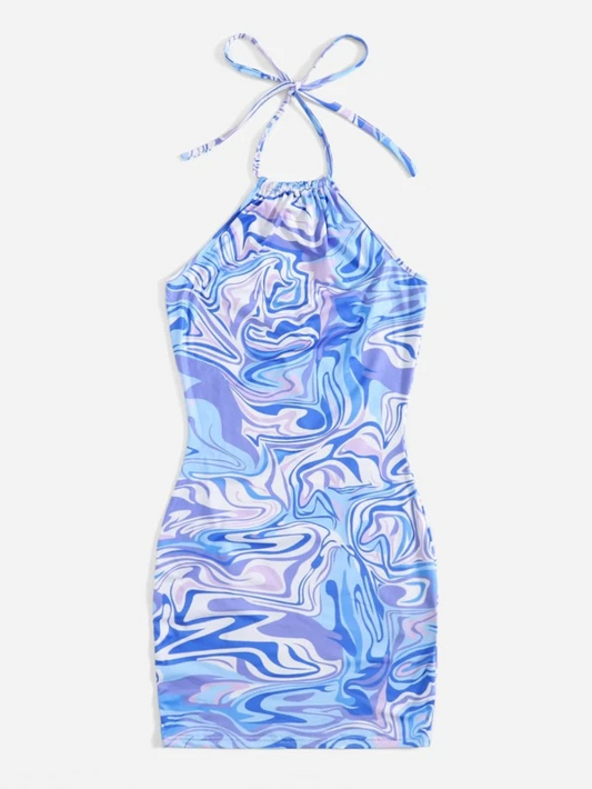 Women Bodycon Multicolor Dress