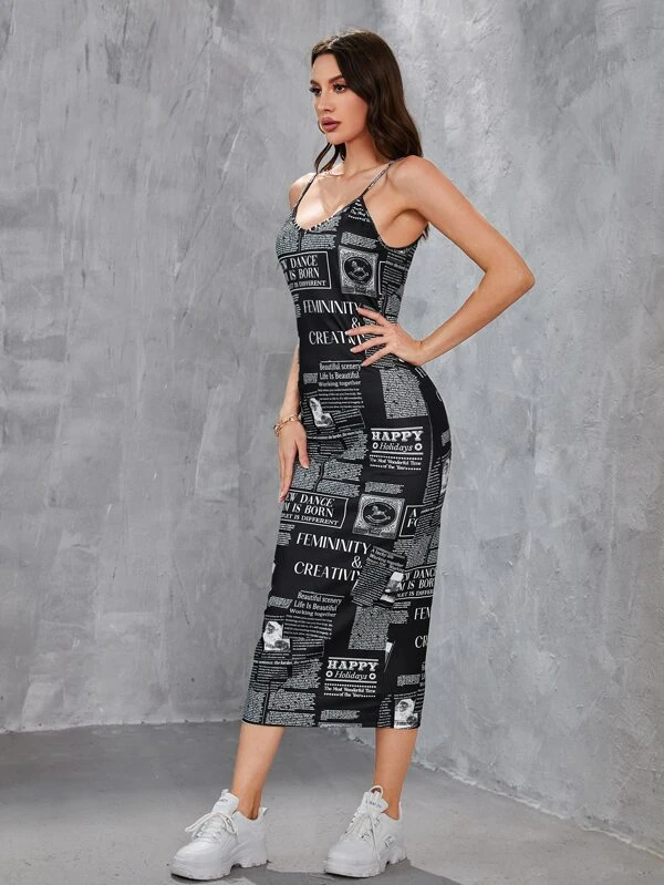 Stacked FLame Women Bodycon Multicolor Dress