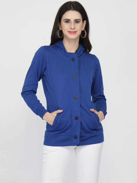 ZARVEY Full Sleeve Solid Women Jacket