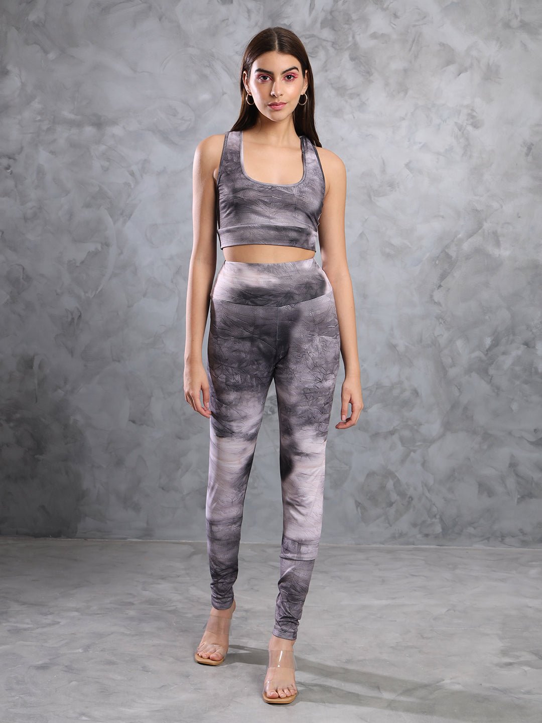 Stacked Flame Women Two Piece Dress Multicolor Dress