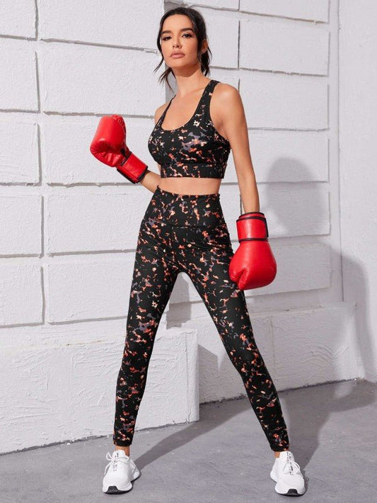 Stacked Flame Women Co-ords Multicolor Dress