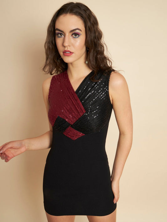 Women Bodycon Multicolor Dress