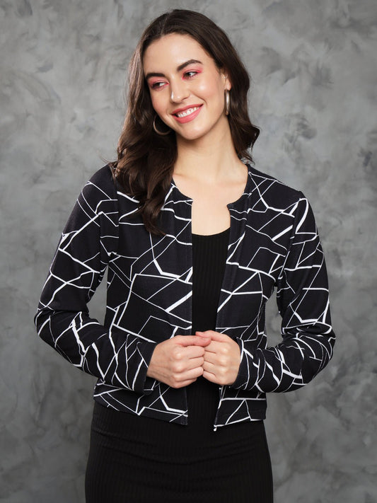 TANDUL Women Full Sleeve Multicolor Shrug