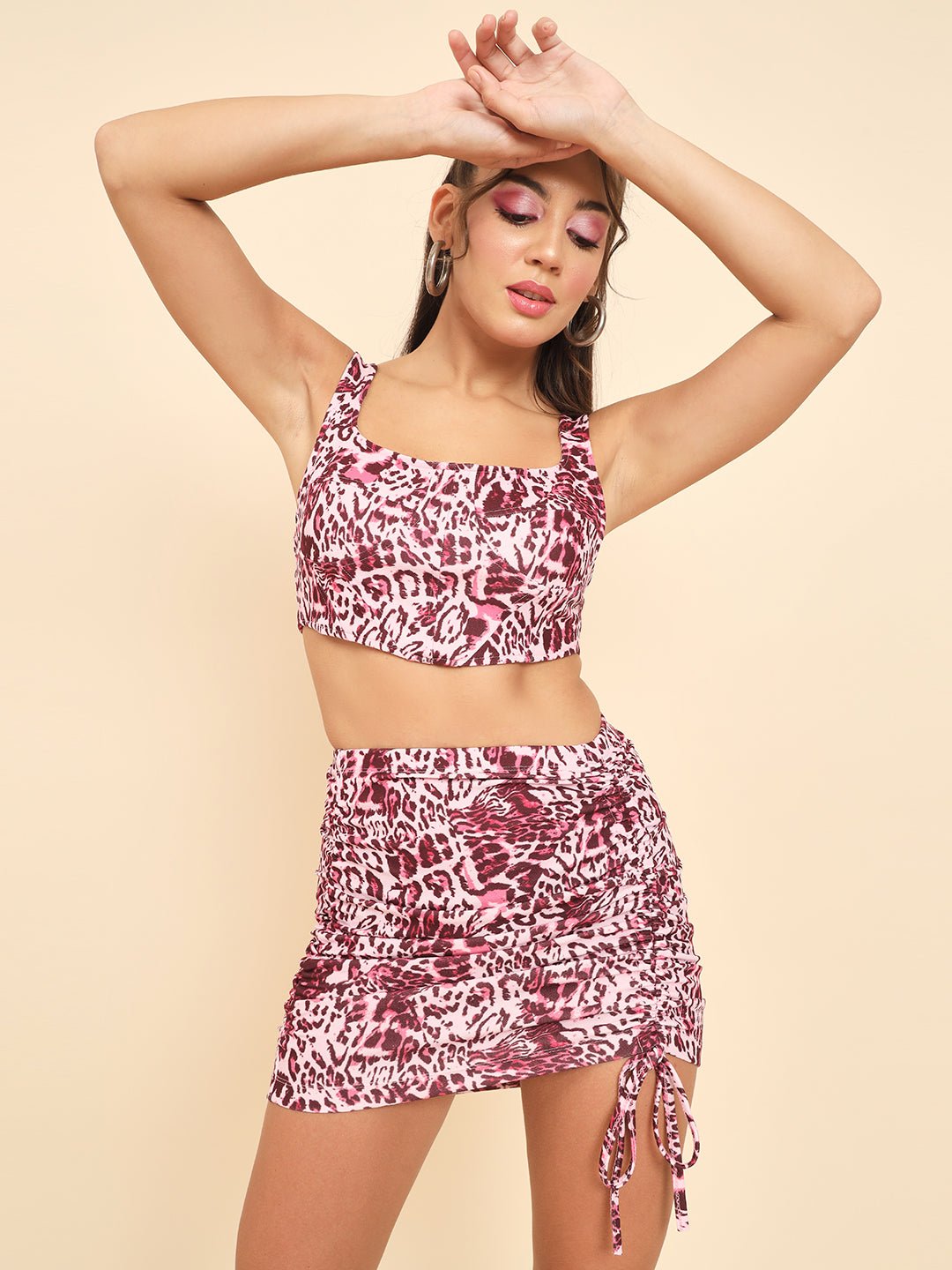 Stacked Flame Women Co-ords Multicolor Dress