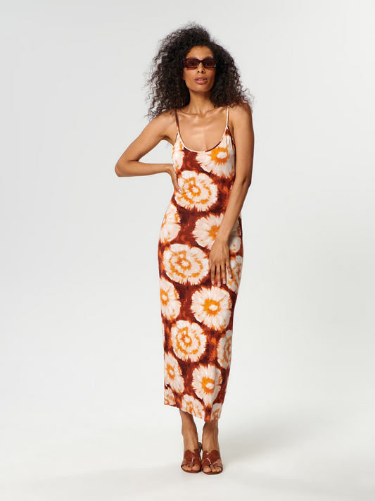 Stacked Flame Women Bodycon Multicolor Dress