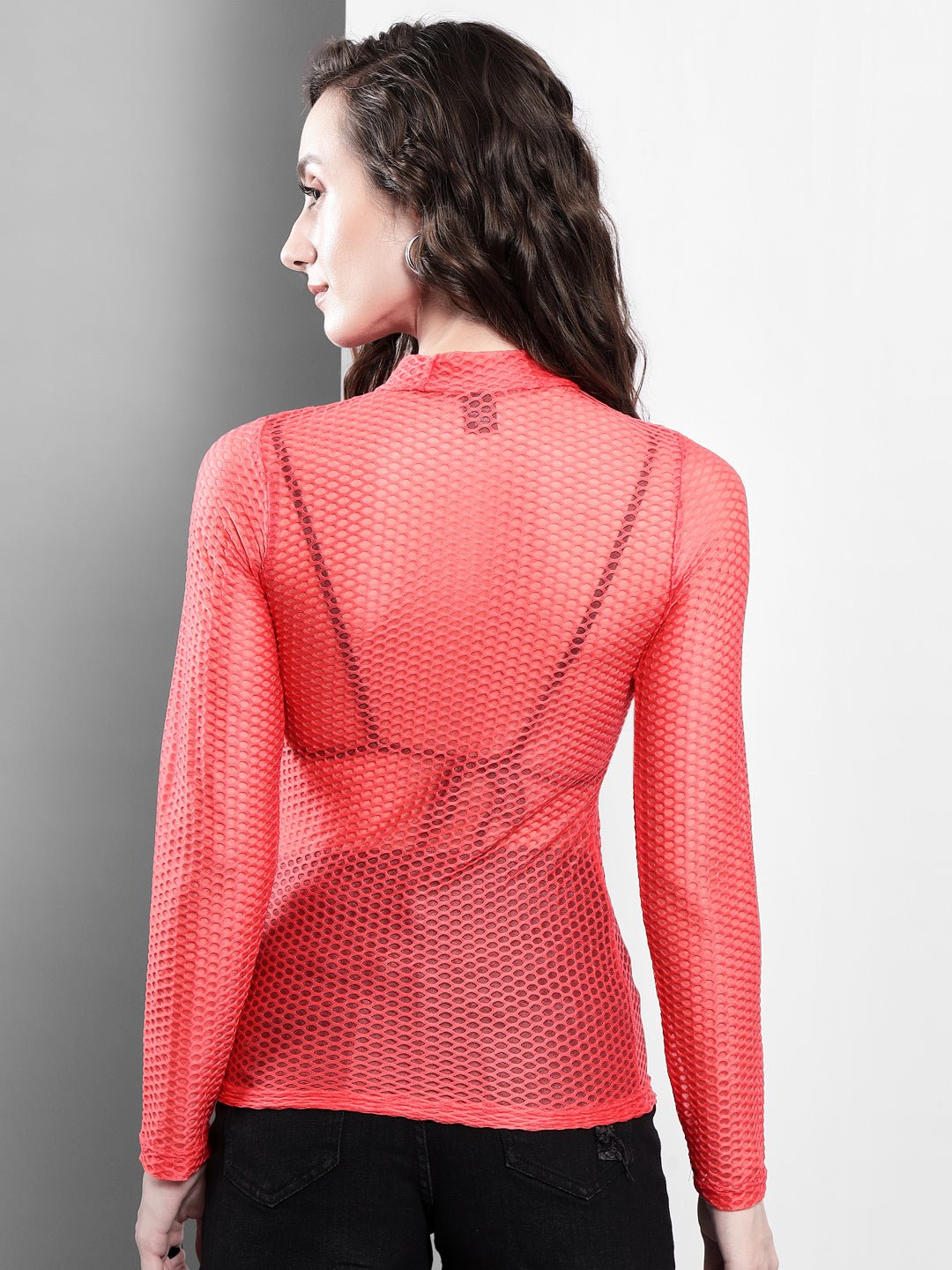 Stacked Flame Casual Regular Sleeves Solid Women Pink Top