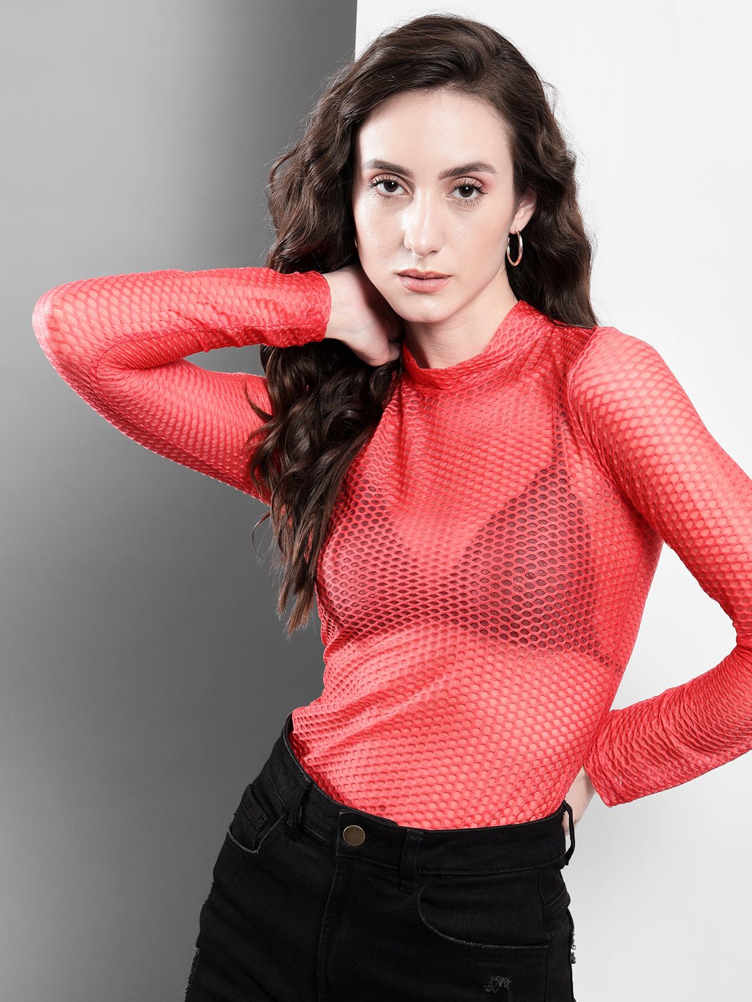 Stacked Flame Casual Regular Sleeves Solid Women Pink Top