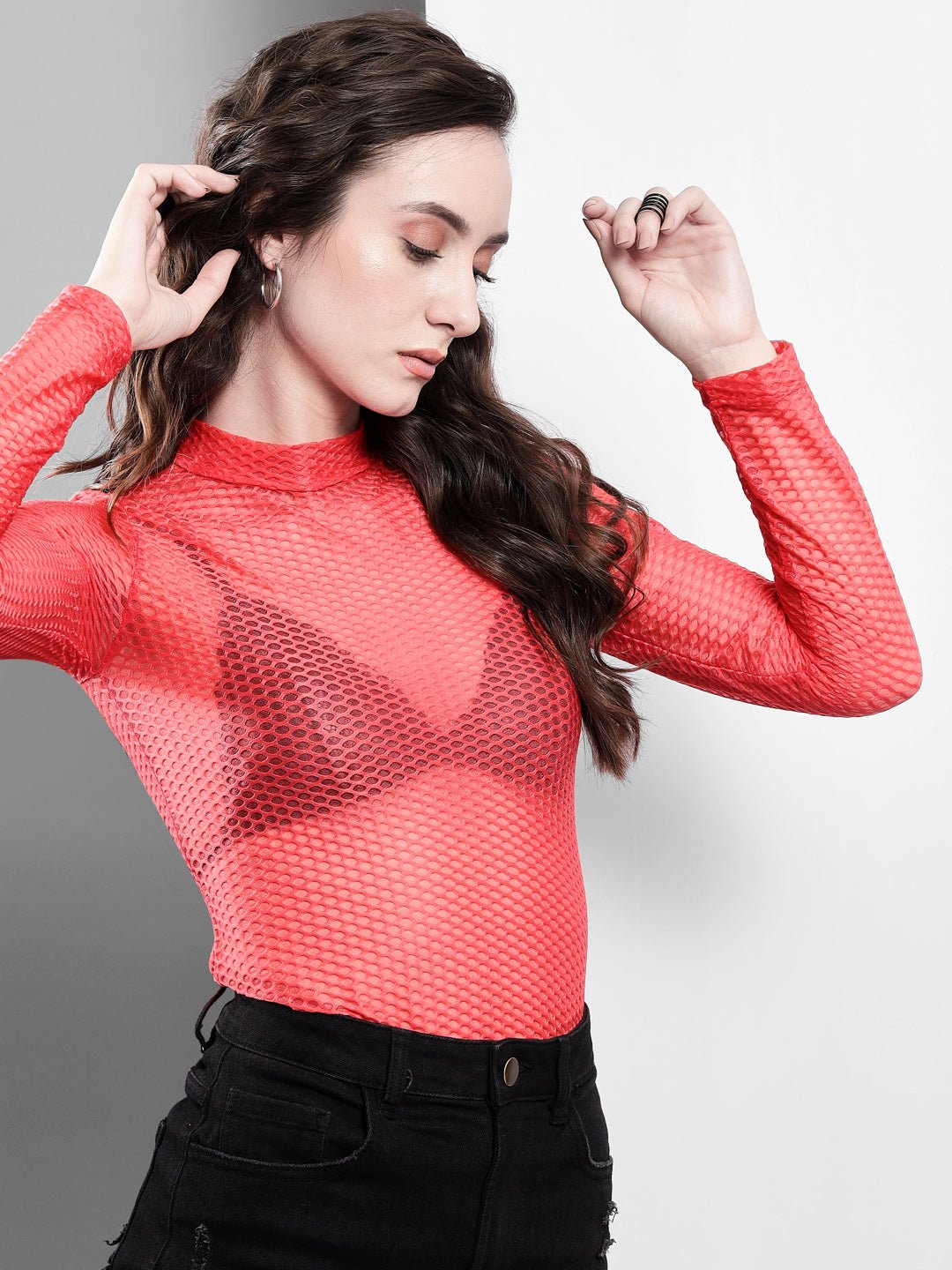 Stacked Flame Casual Regular Sleeves Solid Women Pink Top