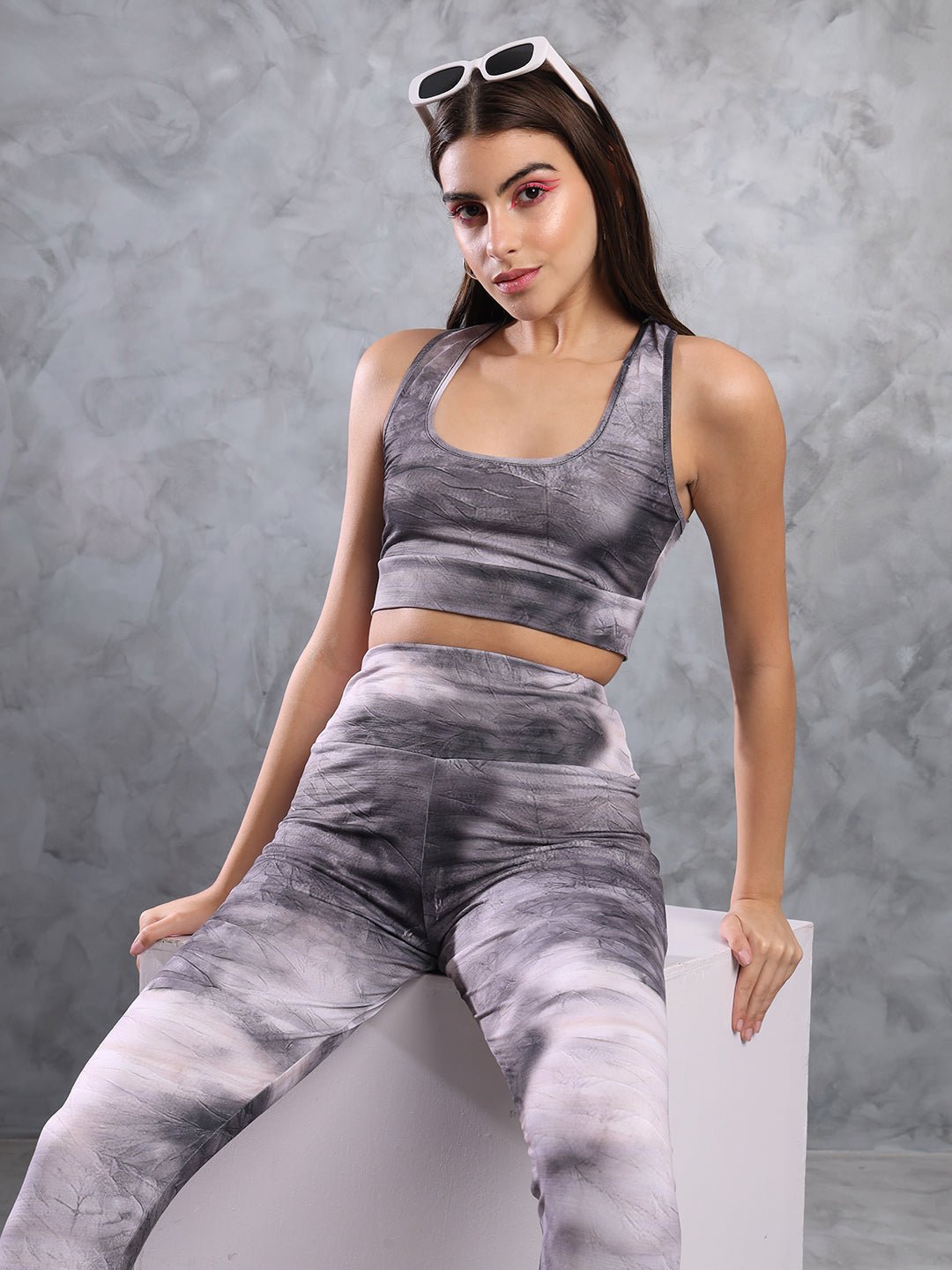 Stacked Flame Women Two Piece Dress Multicolor Dress