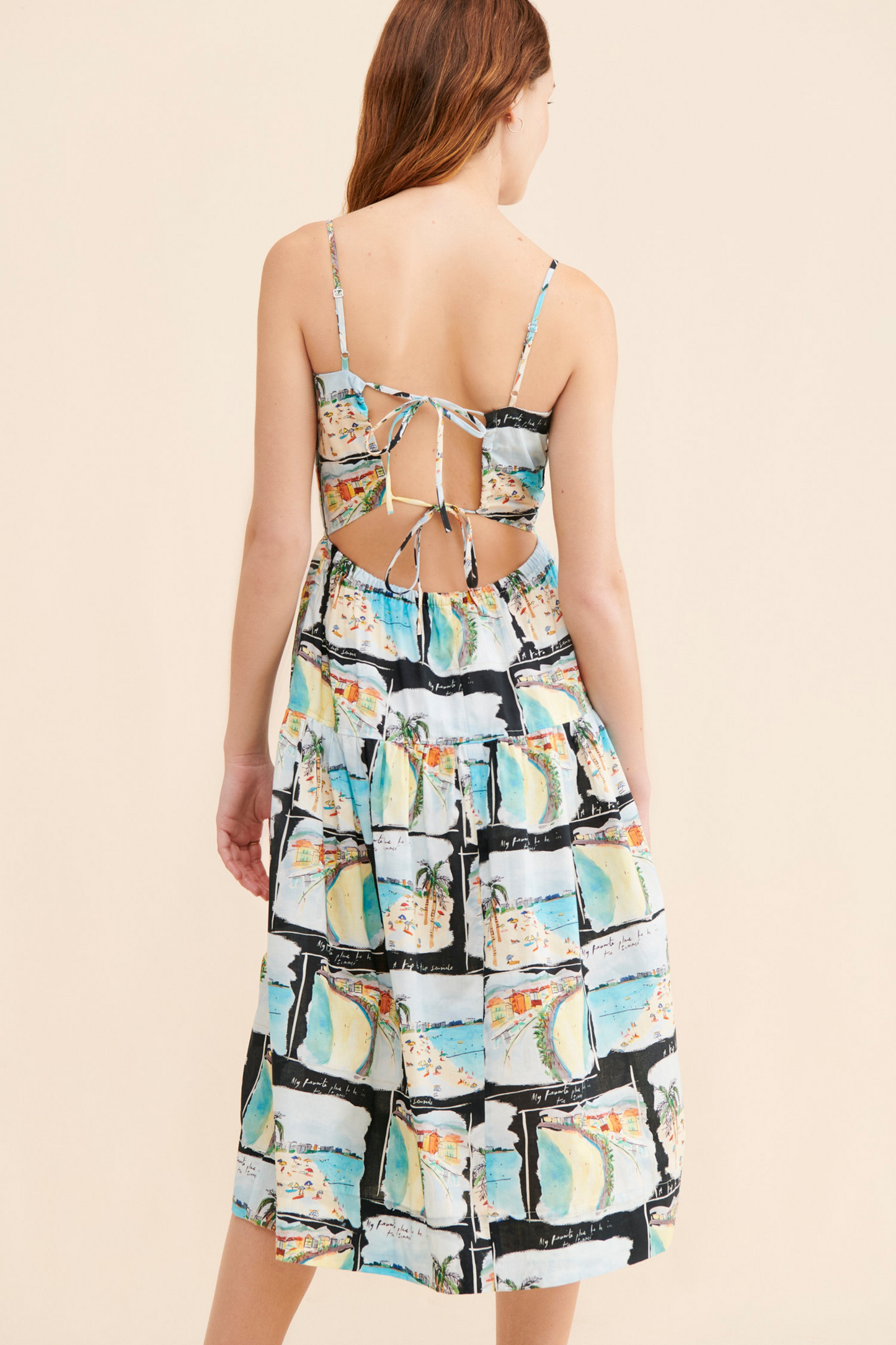 Stacked Flame Women Fit and Flare Multicolor Dress