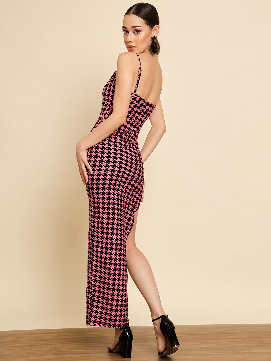 Stacked Flame Women Bodycon Multicolor Dress