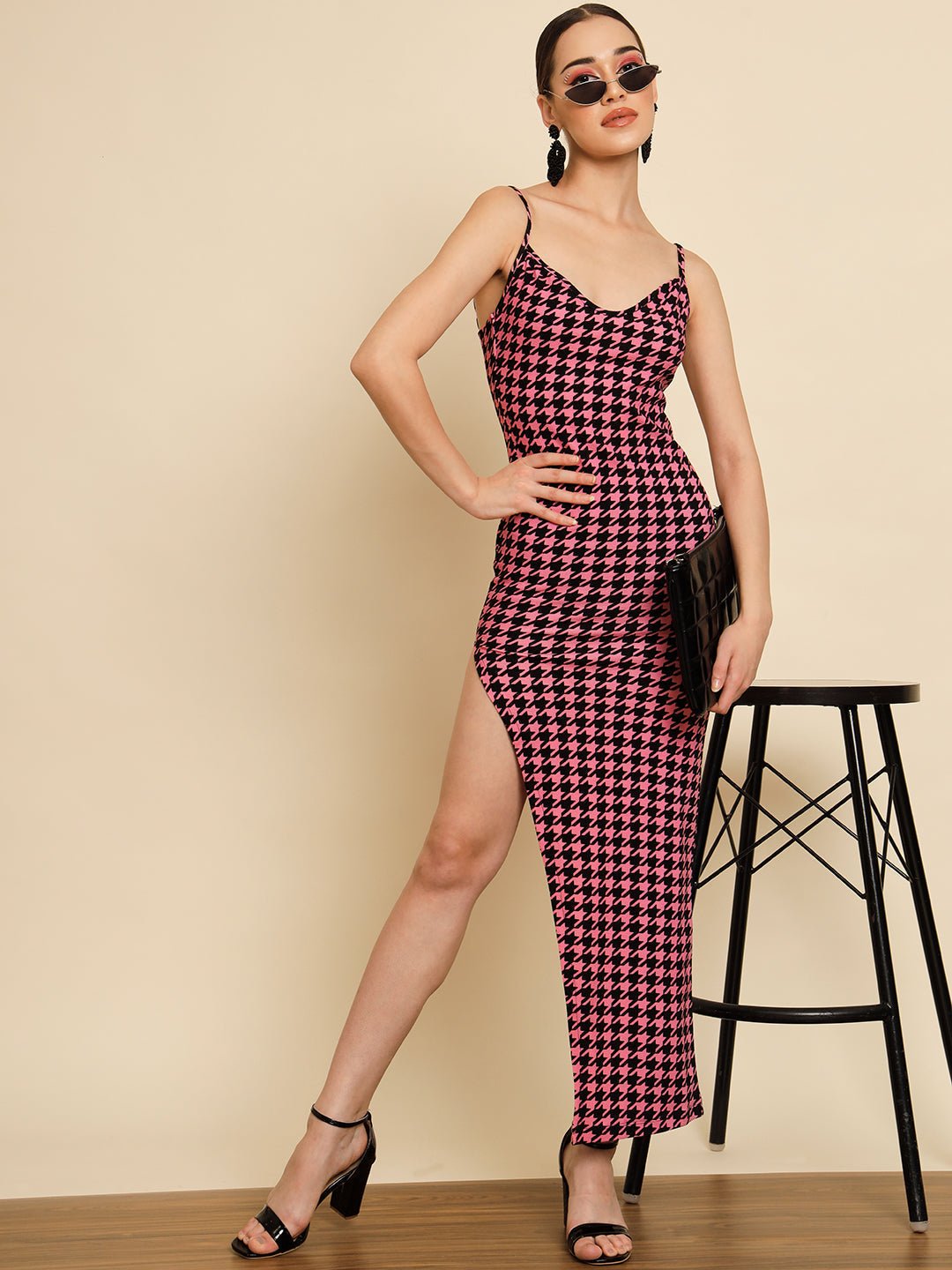 Stacked Flame Women Bodycon Multicolor Dress