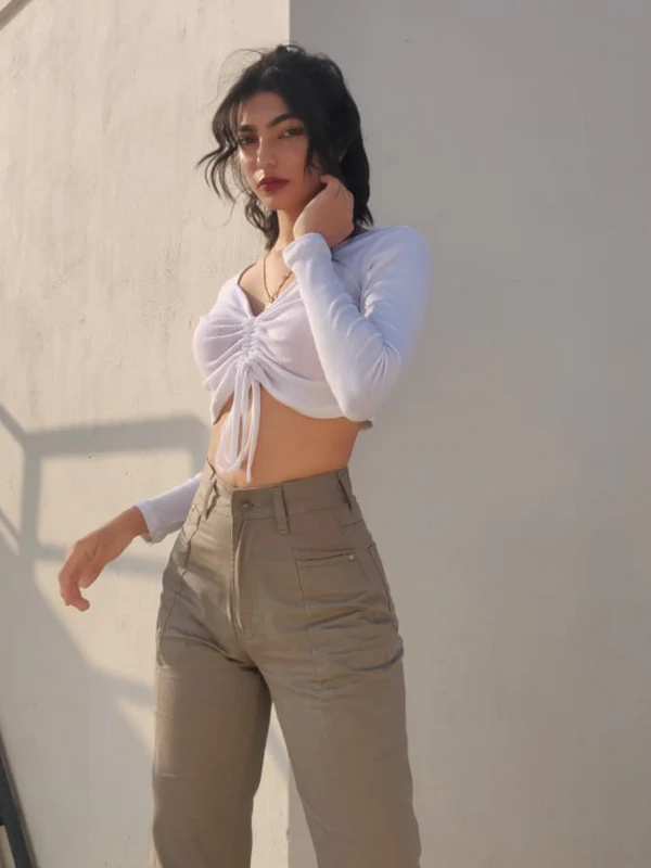TANDUL Casual Solid Women White Top