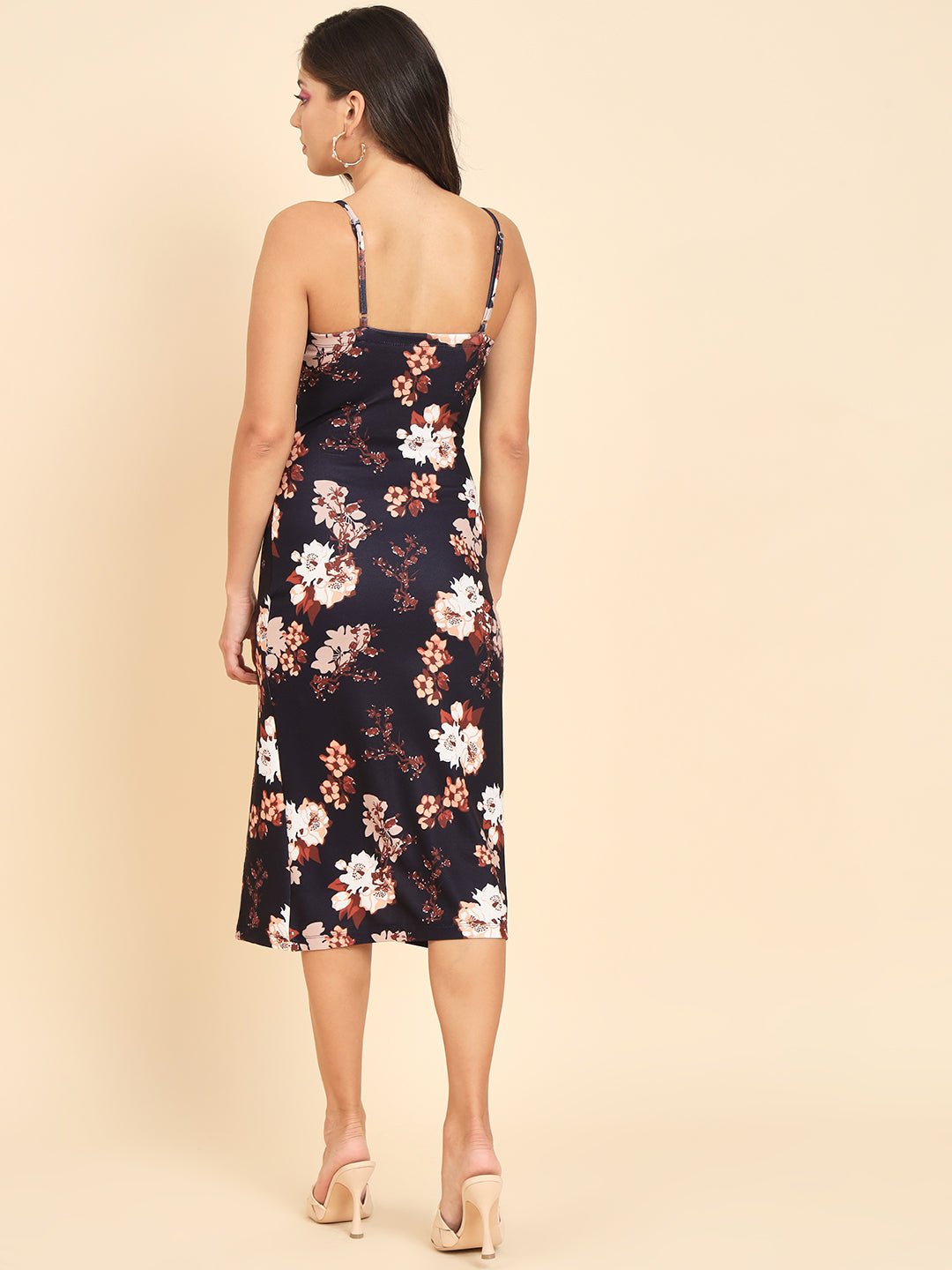 Stacked Flame Women Bodycon Multicolor Dress