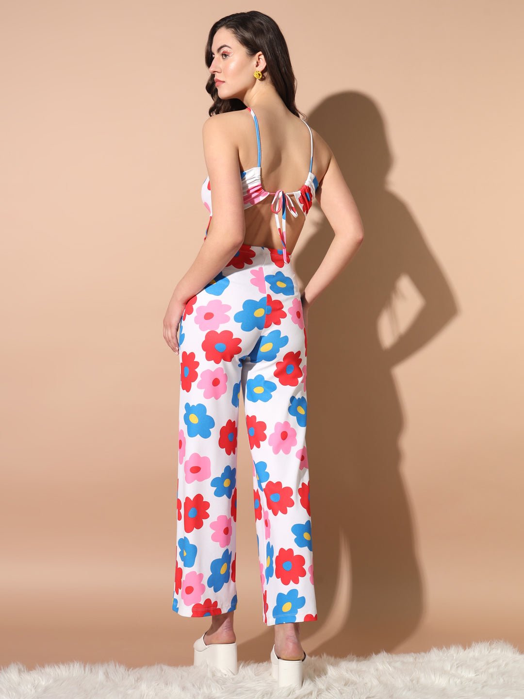 Stacked Flame Women Bodycon Multicolor Dress