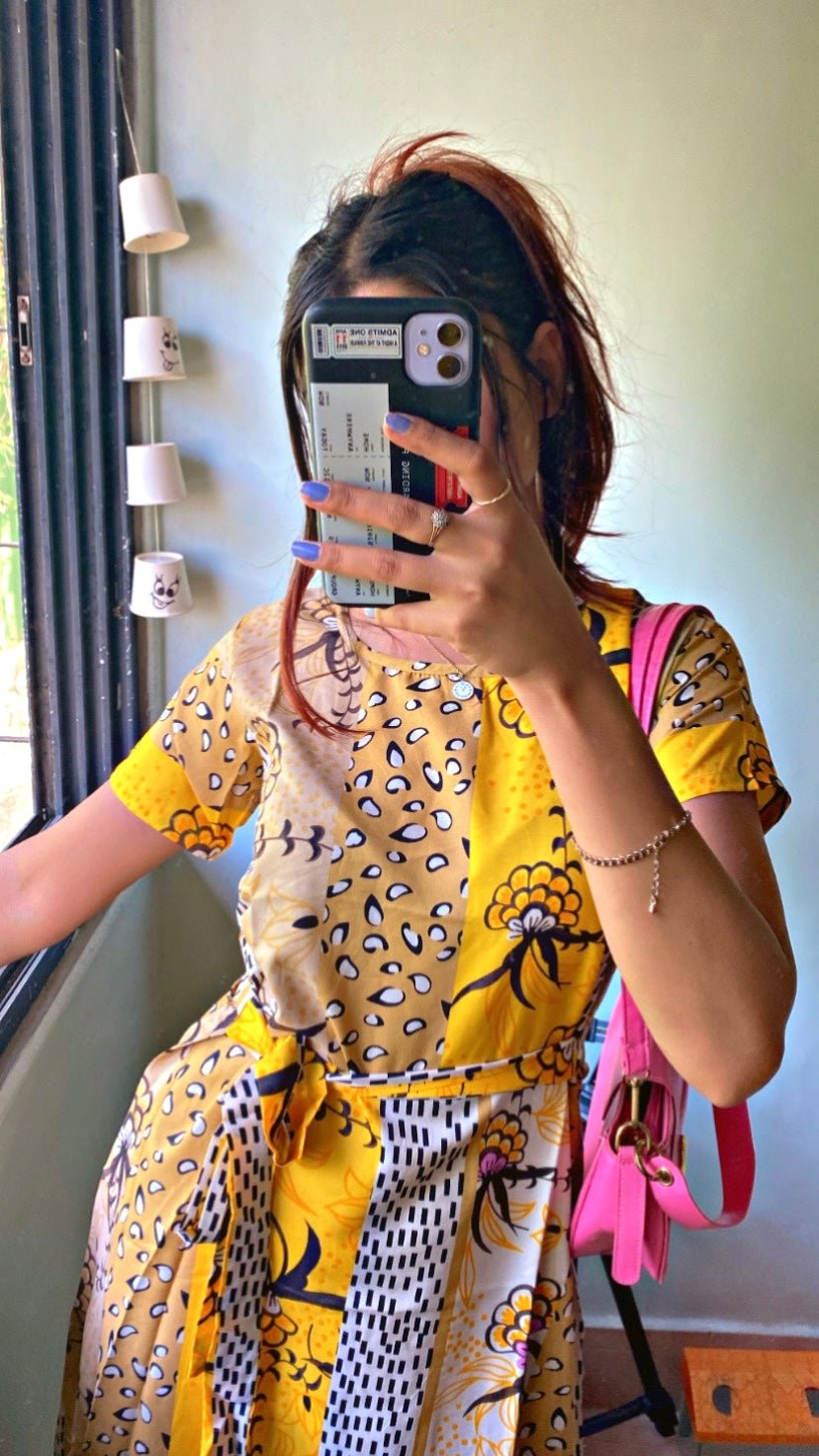 Women A-line Multicolor Dress