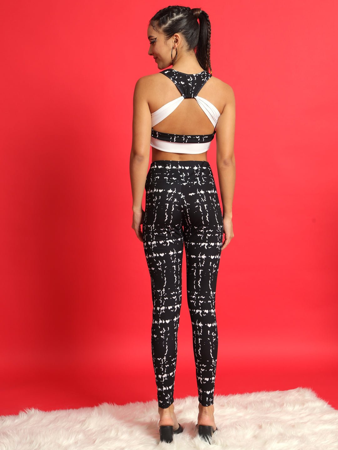 Stacked Flame Women Two Piece Dress Multicolor Dress