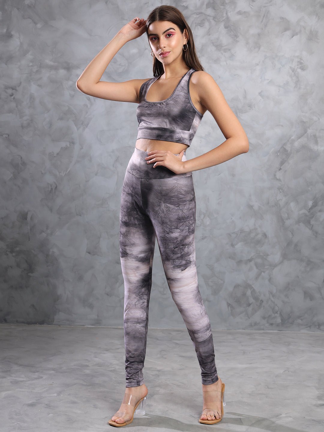 Stacked Flame Women Two Piece Dress Multicolor Dress