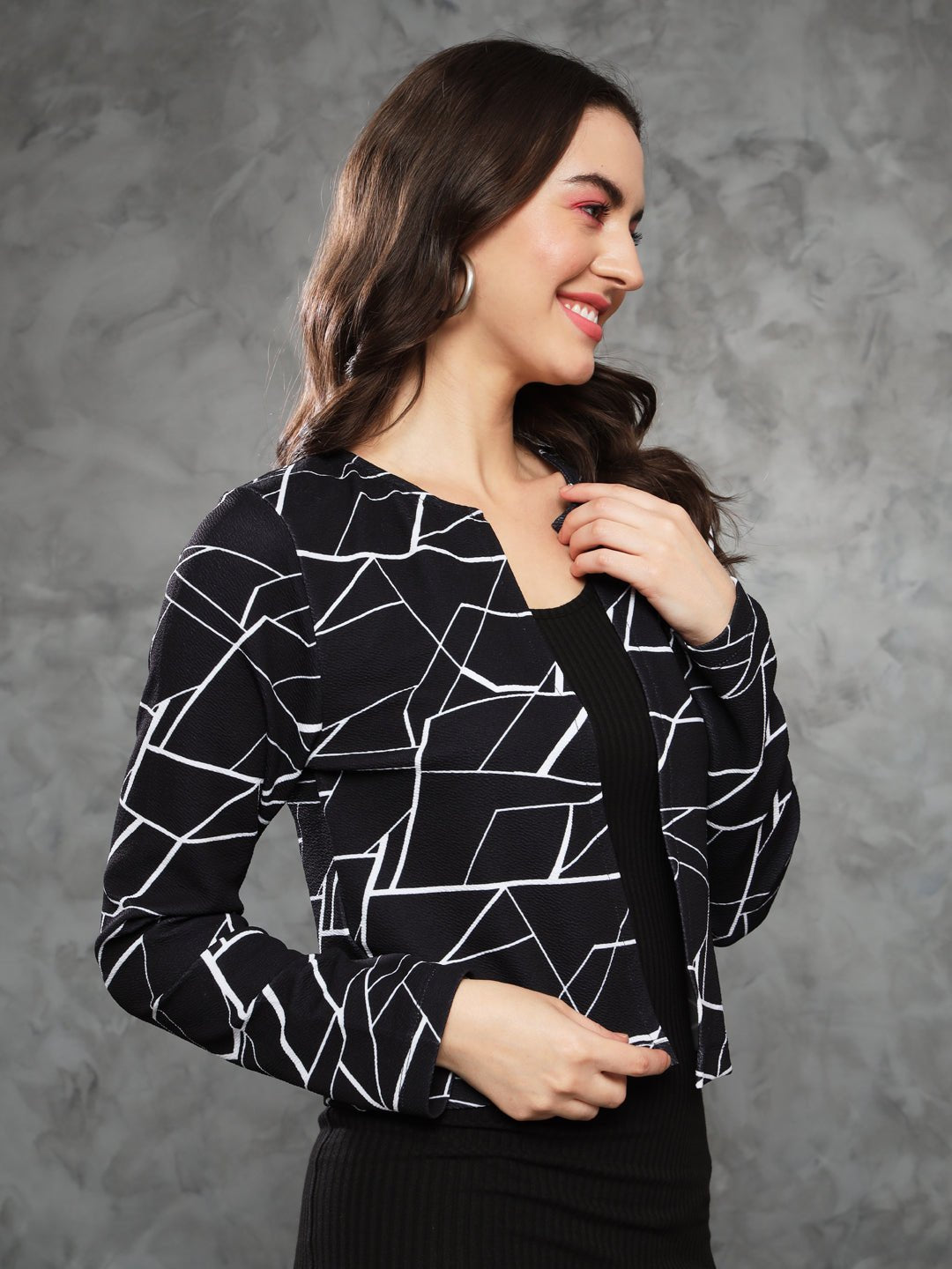 TANDUL Women Full Sleeve Multicolor Shrug