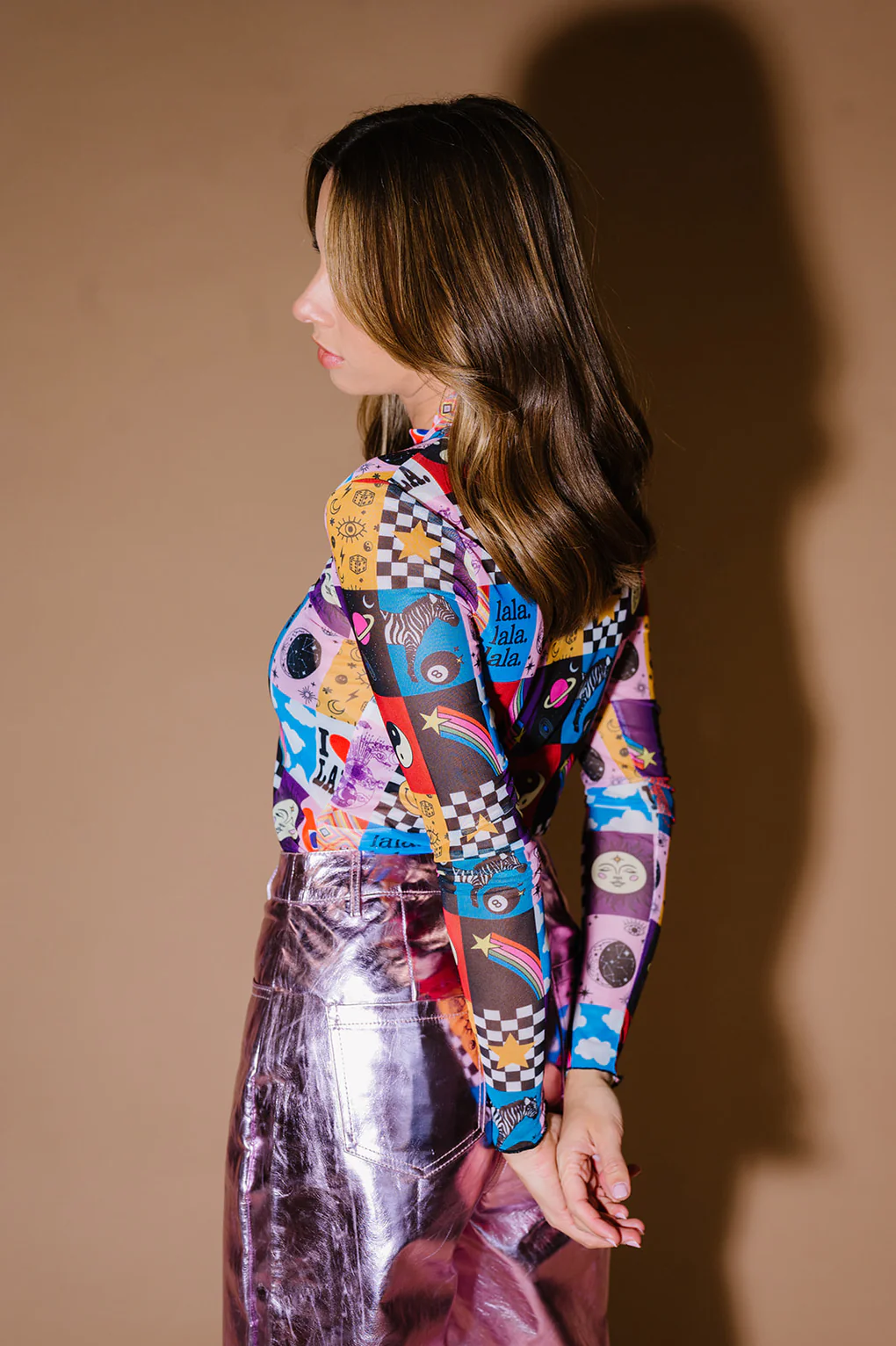 TANDUL Casual Regular Sleeves Printed Women Multicolor Top