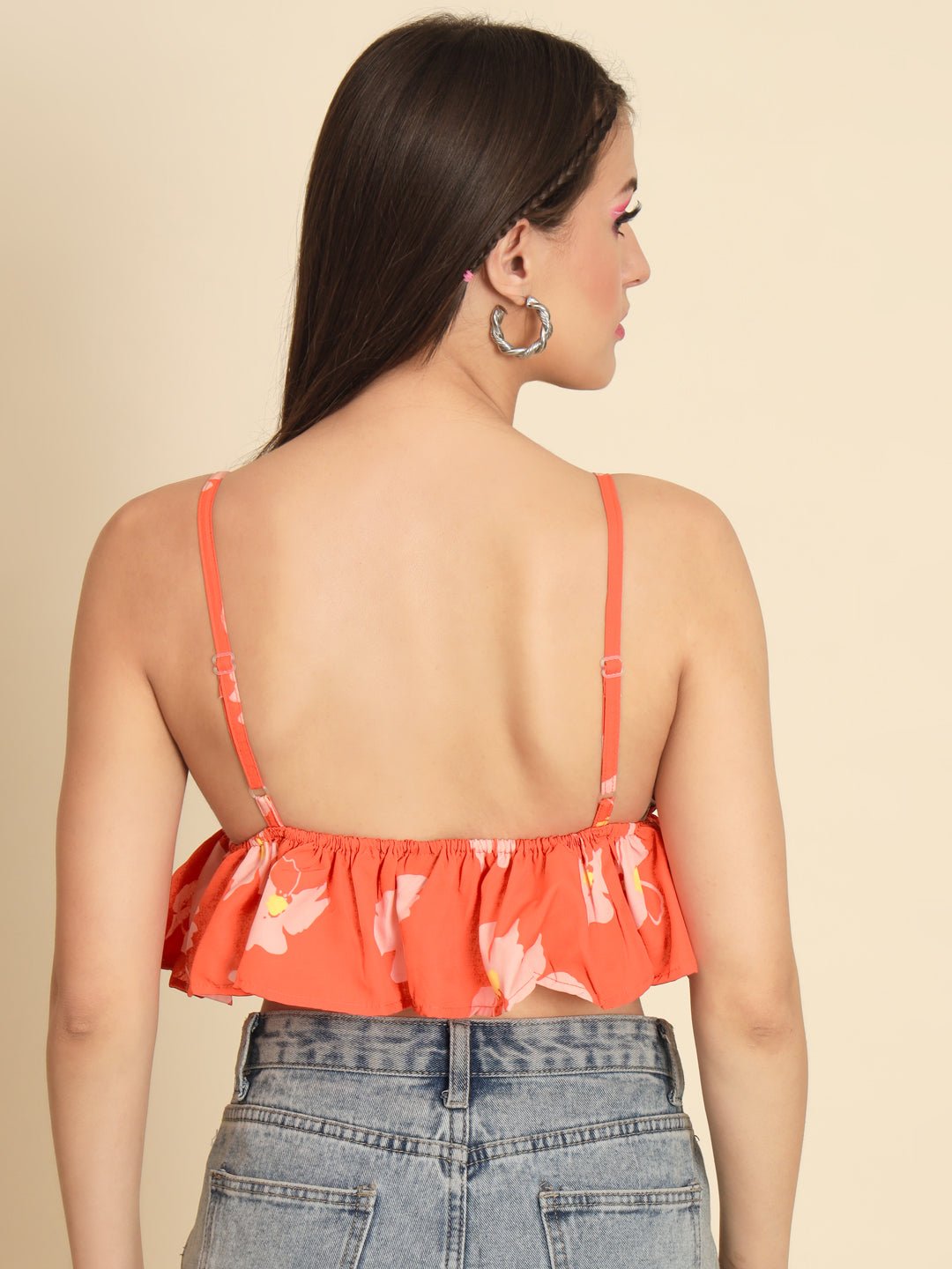 MAZIE  Casual Sleeveless Printed Women Multicolor Top