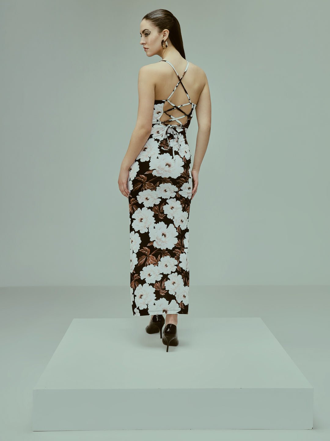 Stacked Flame Women Bodycon Multicolor Dress