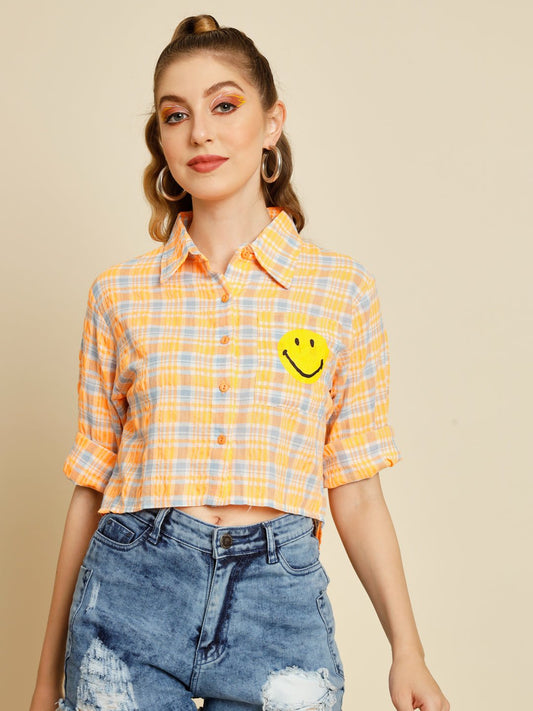 TANDUL  Women Regular Fit Printed Built-up Collar Casual Shirt