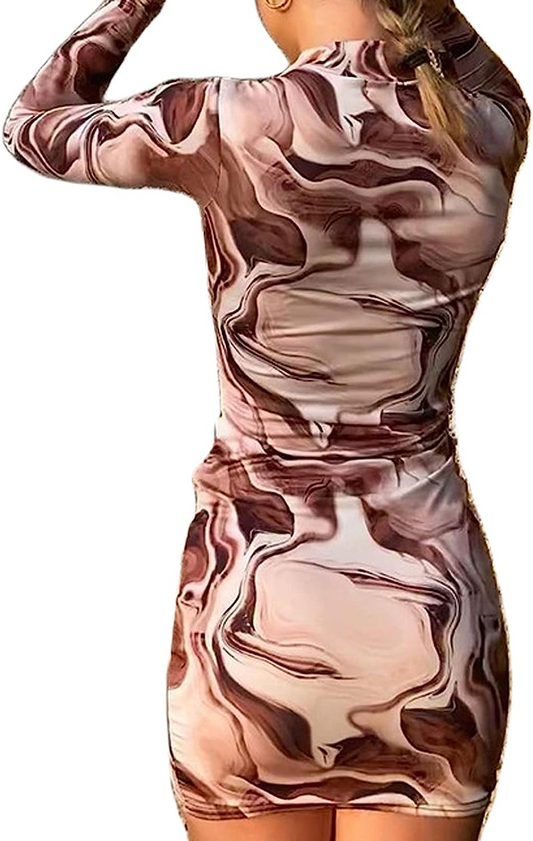 Women Bodycon Multicolor Dress