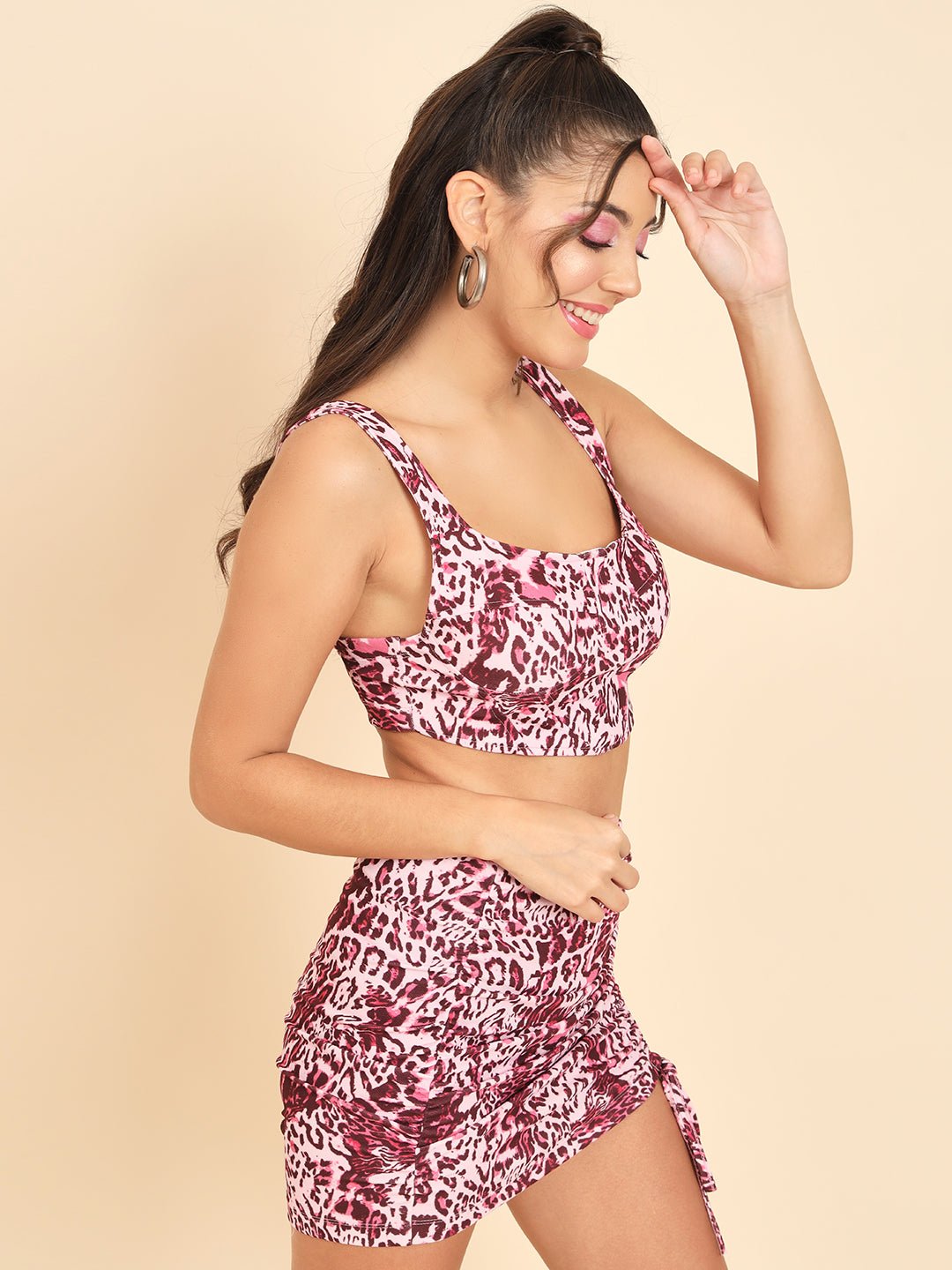 Stacked Flame Women Co-ords Multicolor Dress