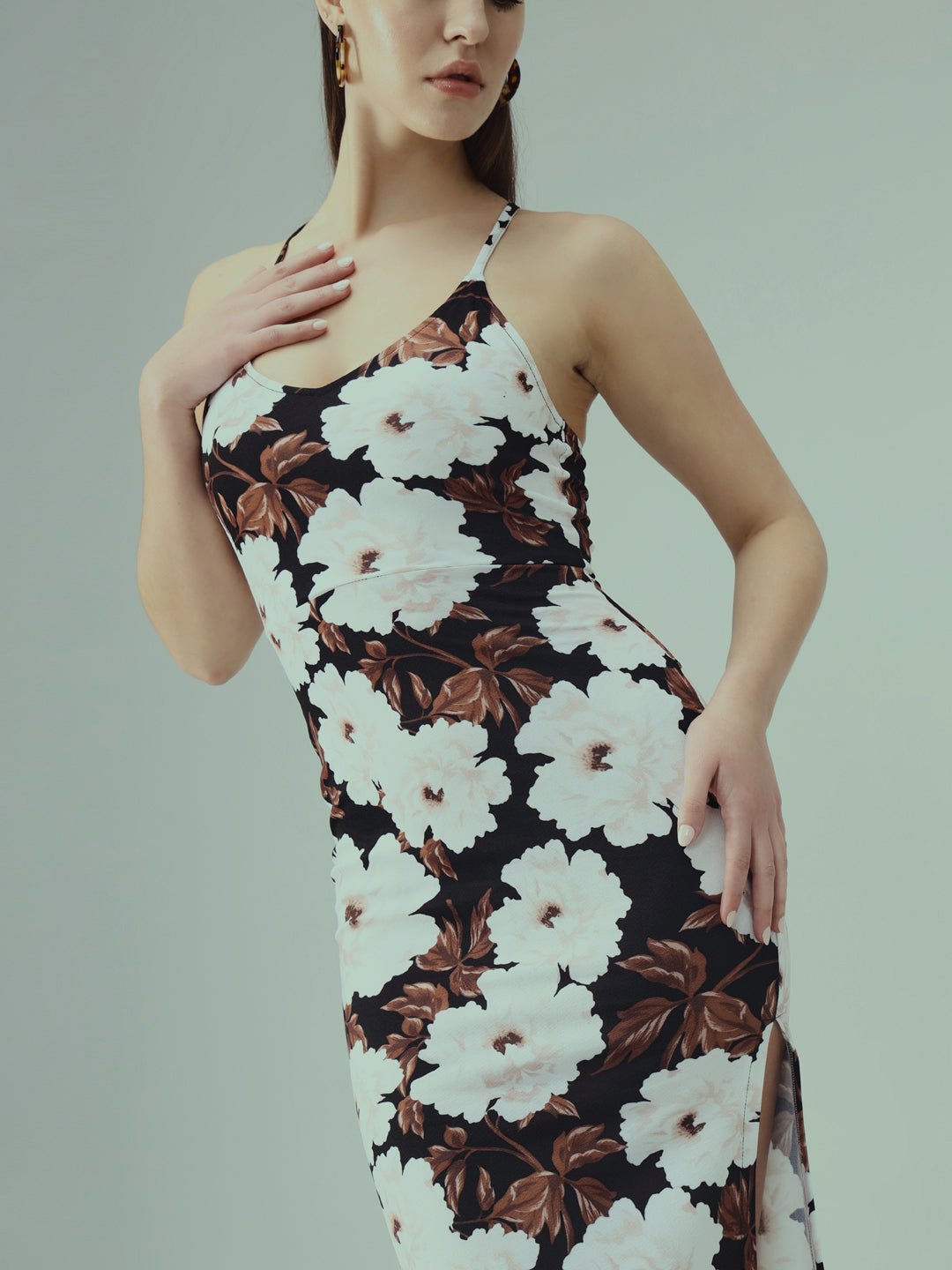 Stacked Flame Women Bodycon Multicolor Dress