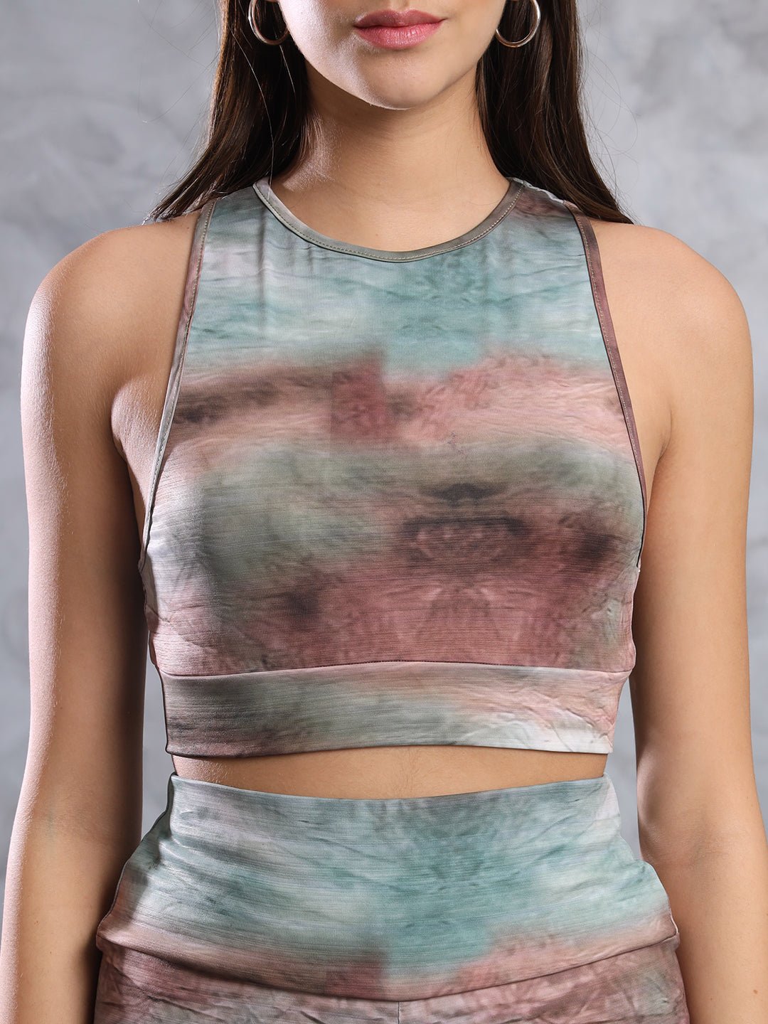 Stacked Flame Women Two Piece Dress Multicolor Dress