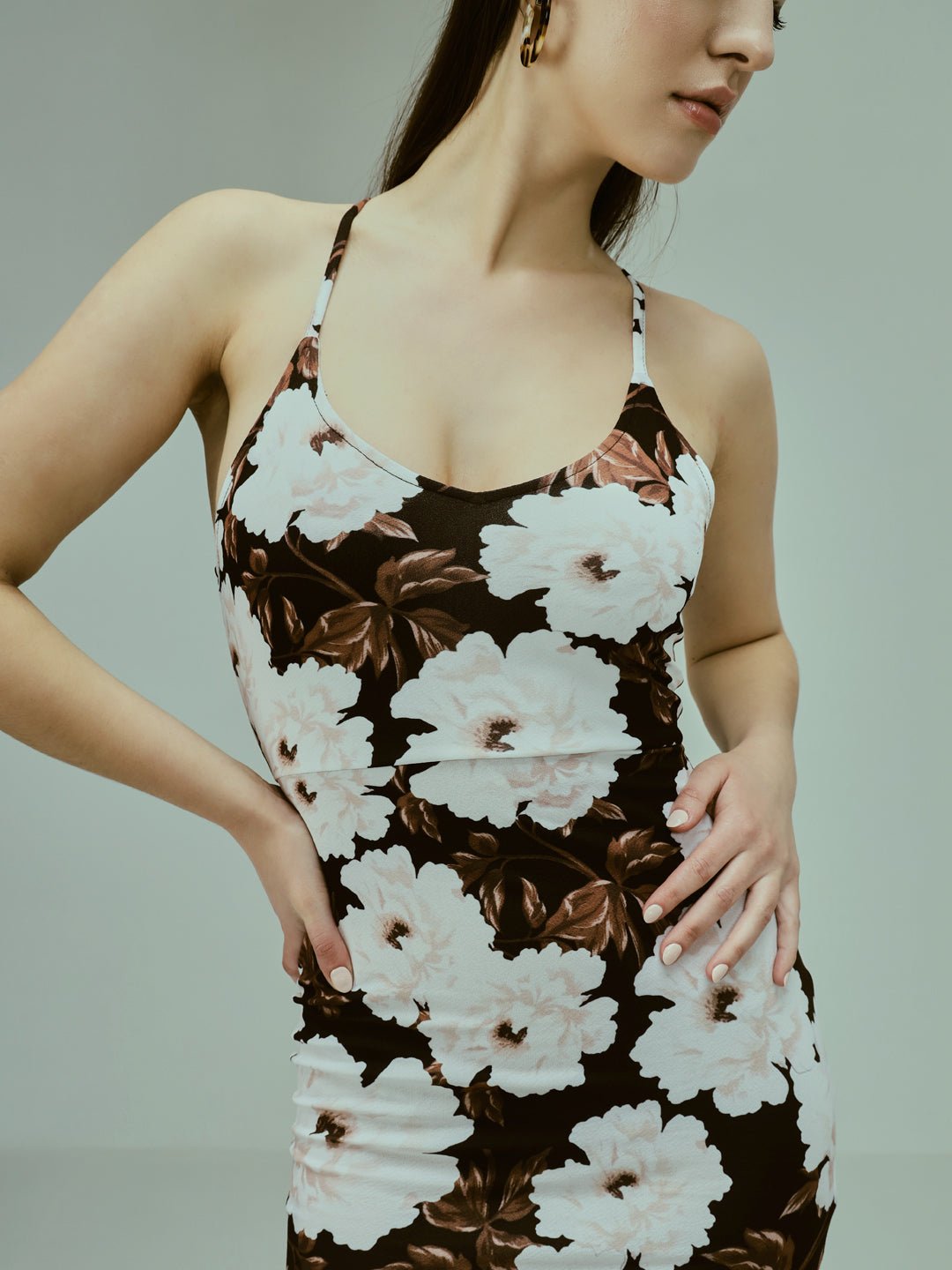 Stacked Flame Women Bodycon Multicolor Dress