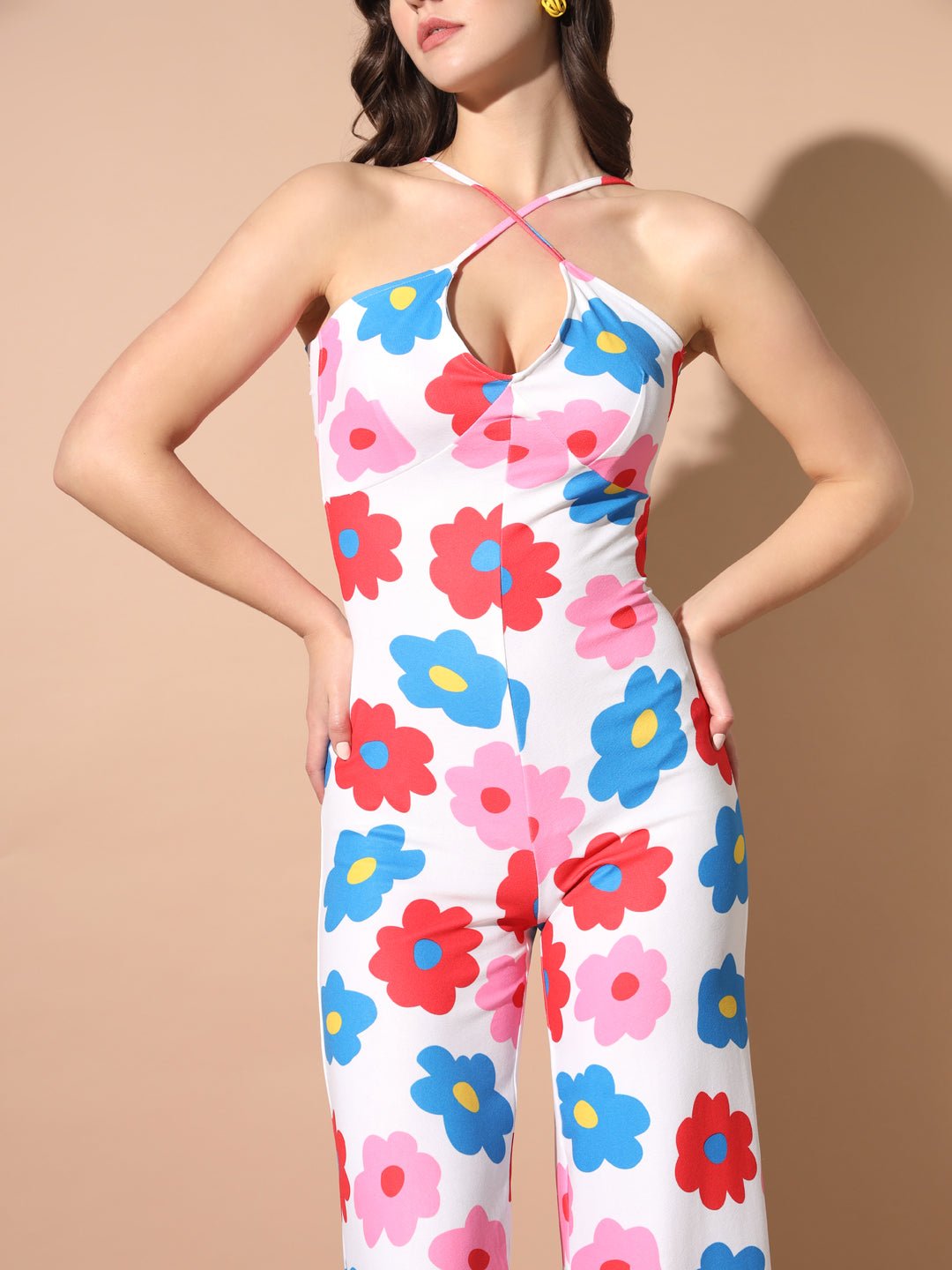 Stacked Flame Women Bodycon Multicolor Dress