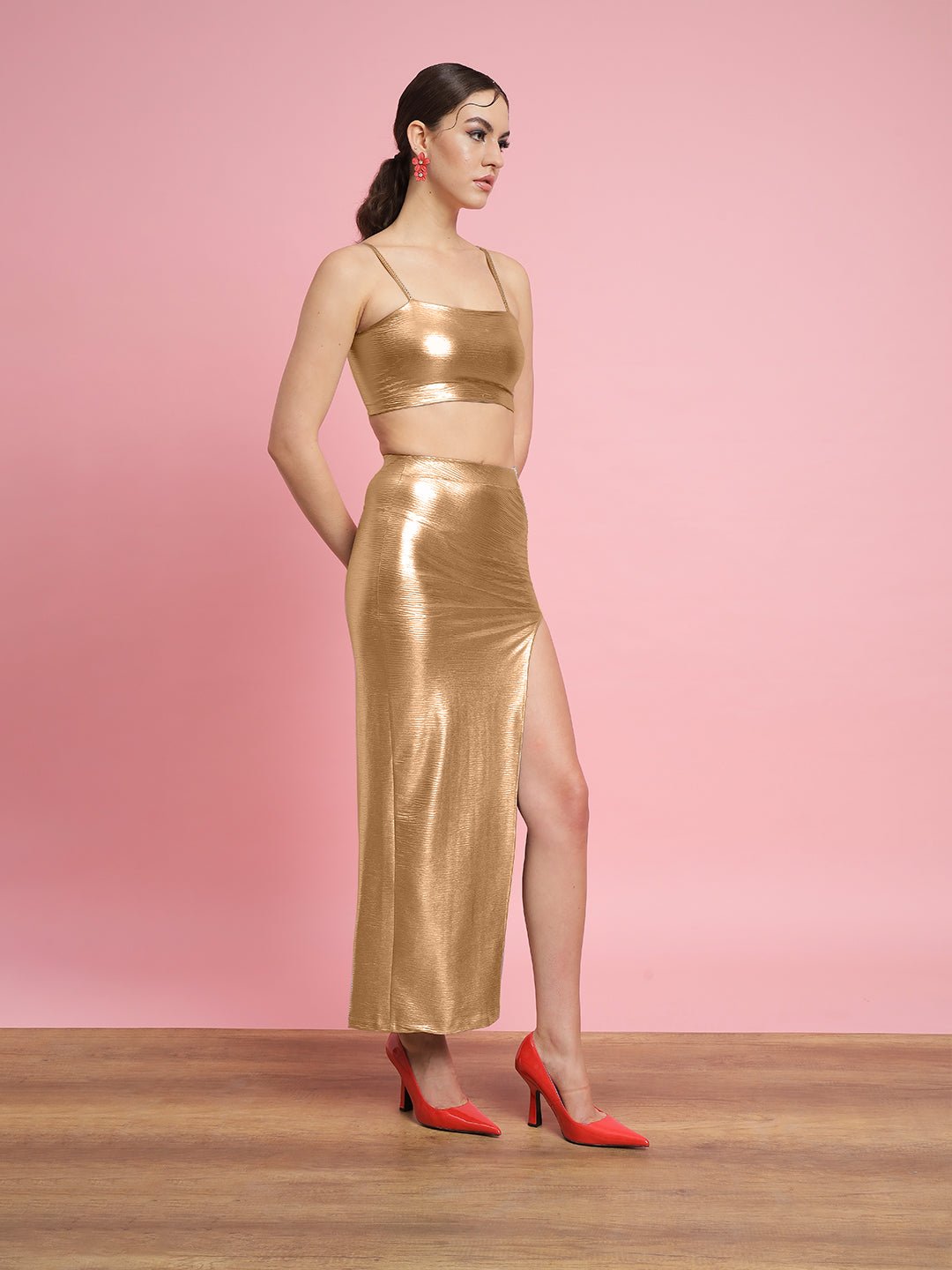 Stacked Flame Women Bodycon Multicolor Dress